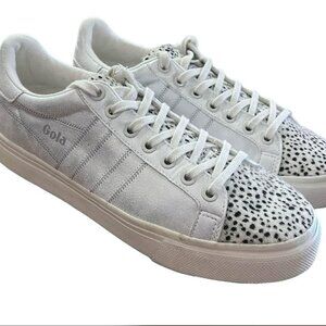 GOLA Orchid 2 Silver Cheetah Print Sneakers Womens size 8